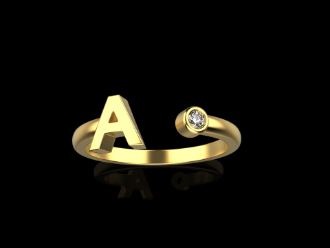 Initial ring model 1014 Modelo de Impressão 3D
