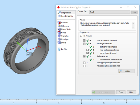 Wedding ring model 1012 3Dプリントモデル