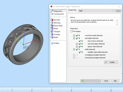 Wedding ring model 1012 3D Print Model