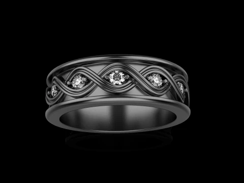 Wedding ring model 1012 3D Print Model