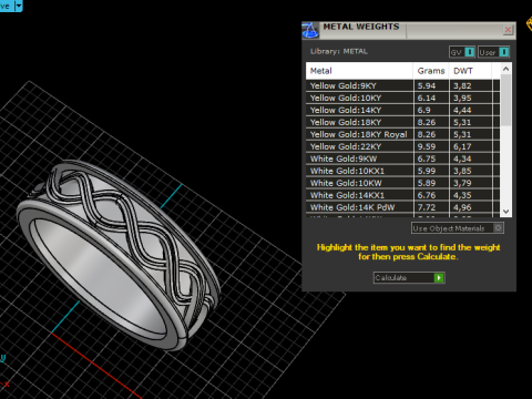 Wedding ringmodel 1011 3D 打印模型