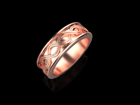 Wedding ringmodel 1011 3D 打印模型