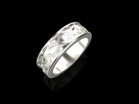 Wedding ringmodel 1011 3D 打印模型