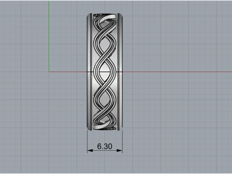 Wedding ringmodel 1011 3D Print Model