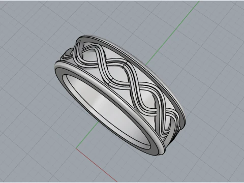 Wedding ringmodel 1011 3D Print Model