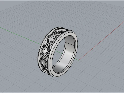 Wedding ringmodel 1011 3D Print Model