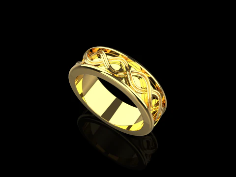Wedding ringmodel 1011 3D Print Model
