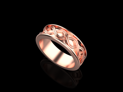 Wedding ringmodel 1011 3D 打印模型