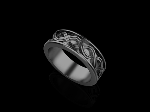 Wedding ringmodel 1011 3D 打印模型