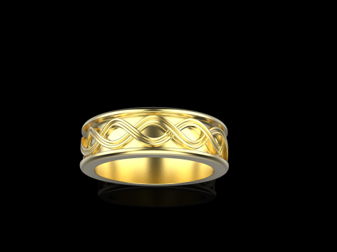 Wedding ringmodel 1011 3D 打印模型