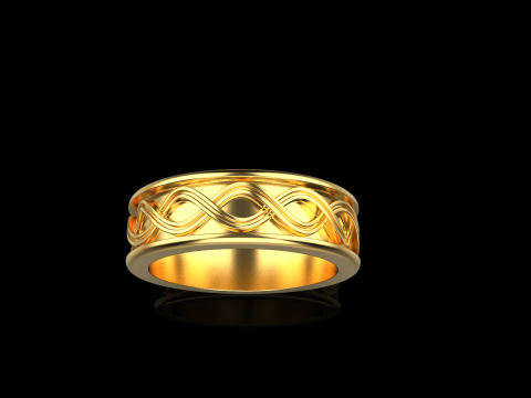 Wedding ringmodel 1011 3D 打印模型