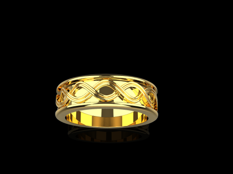 Wedding ringmodel 1011 3D 打印模型