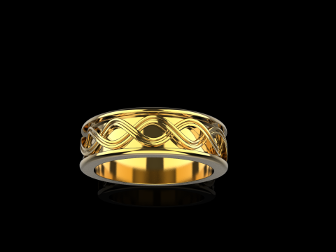 Wedding ringmodel 1011 3D 打印模型