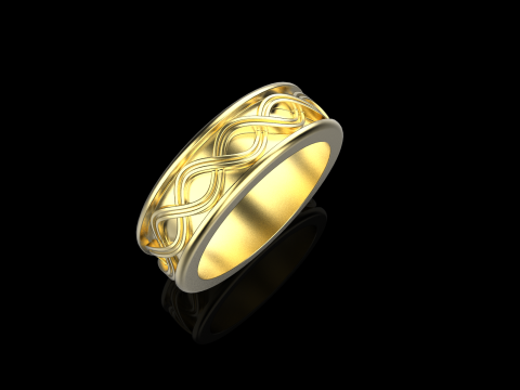 Wedding ringmodel 1011 3D 打印模型