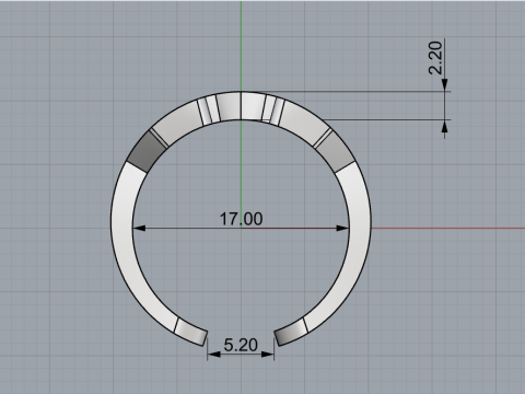 Spartan helmet ring model 1010 3D 프린트 모델