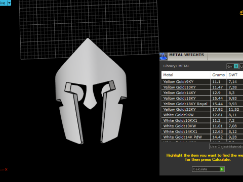 Spartan helmet ring model 1010 3D 프린트 모델