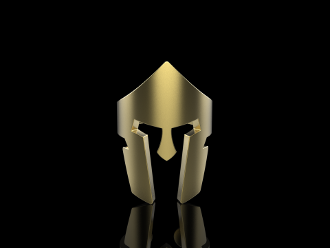 Spartan helmet ring model 1010 3D 프린트 모델