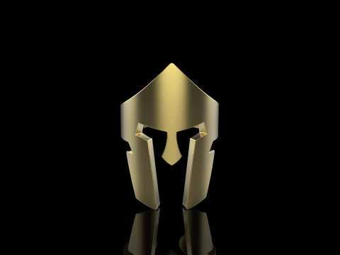 Spartan helmet ring model 1010 3D Print Model