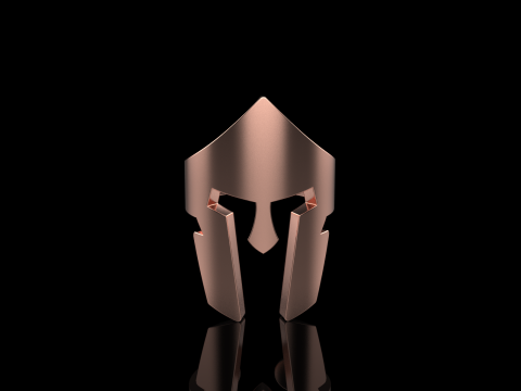 Spartan helmet ring model 1010 3D 프린트 모델