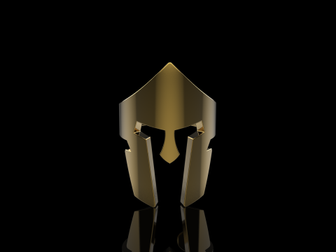 Spartan helmet ring model 1010 3D 프린트 모델