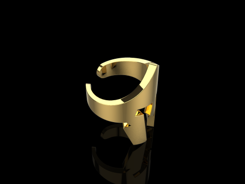 Spartan helmet ring model 1010 3D 프린트 모델