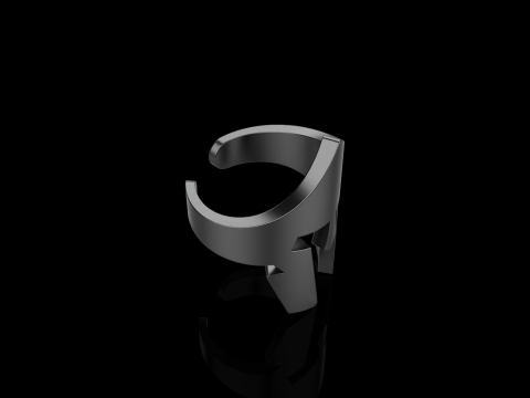 Spartan helmet ring model 1010 3D 프린트 모델
