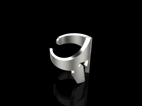 Spartan helmet ring model 1010 3D Print Model