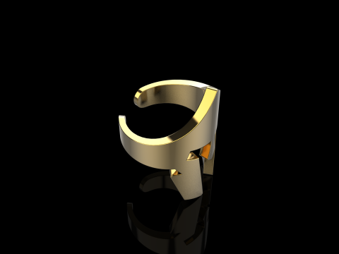 Spartan helmet ring model 1010 3D 프린트 모델