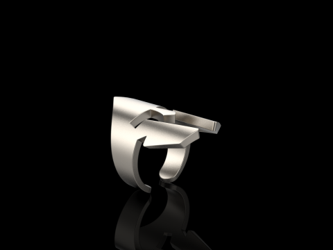 Spartan helmet ring model 1010 3D 프린트 모델