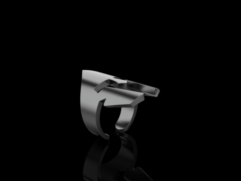 Spartan helmet ring model 1010 3D 프린트 모델