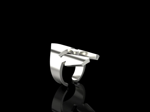 Spartan helmet ring model 1010 3D Print Model