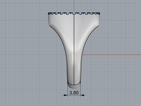 Initial signet ring model 1009 3D Druckmodell
