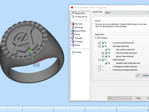 Initial signet ring model 1009 3D Print Model