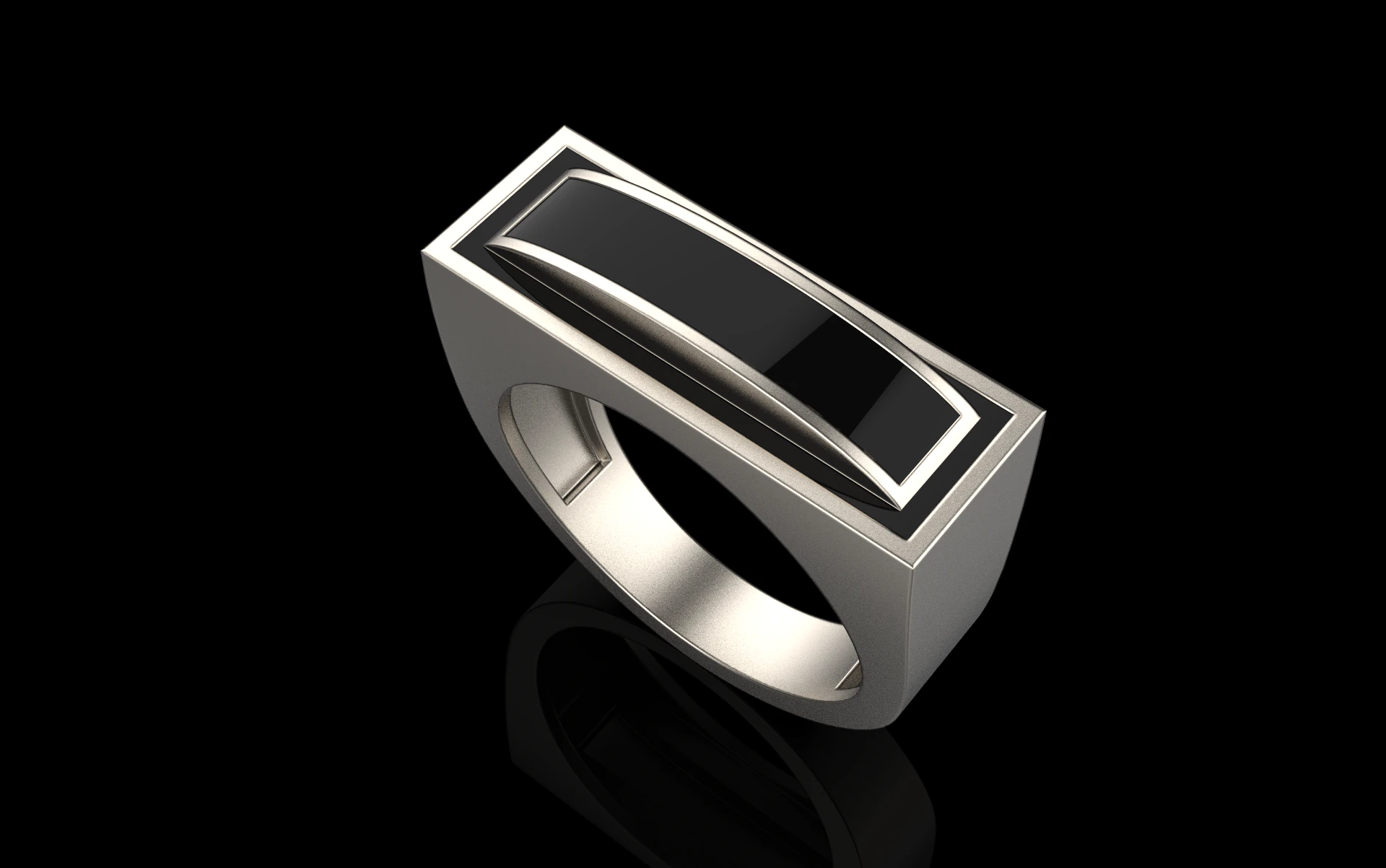 Enamel ring model 1008 3D Print Model .c4d .max .obj .3ds .fbx .stl .blend 