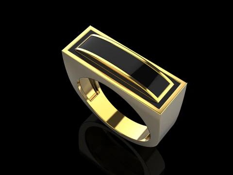 Enamel ring model 1008 3D Print Model