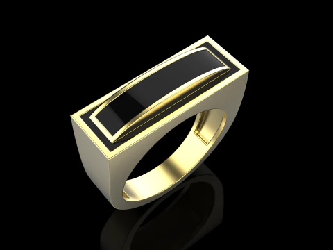 Enamel ring model 1008 3D Print Model
