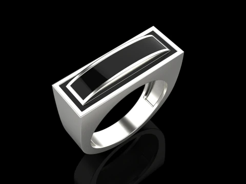Enamel ring model 1008 3D Print Model