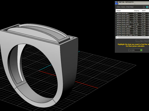 Enamel ring model 1008 3D Print Model