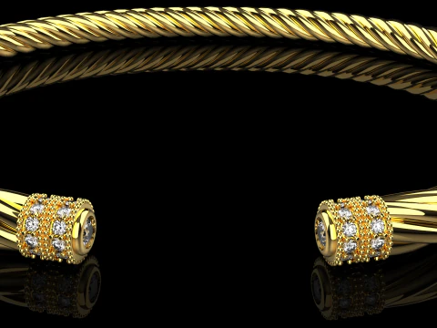 नॉट ब्रेसलेट मॉडल 1006 3D प्रिंट मॉडल