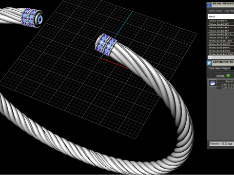 Knot bracelet model 1006 3D Print Model