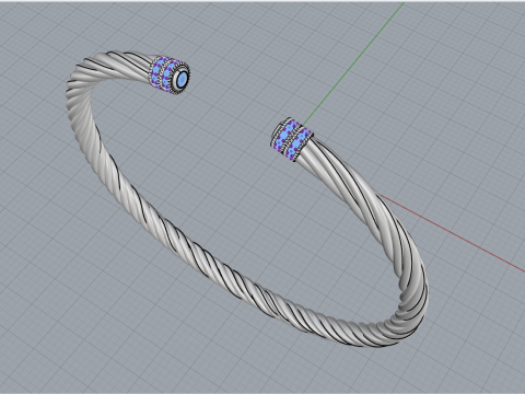 Knot bracelet model 1006 3D Print Model