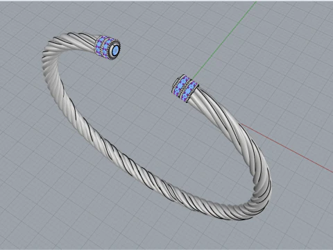 Knot bracelet model 1006 3D Print Model