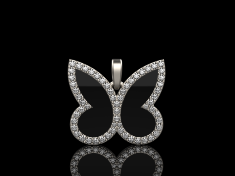Butterfly pendant model 1005 Modelo de impresión 3D