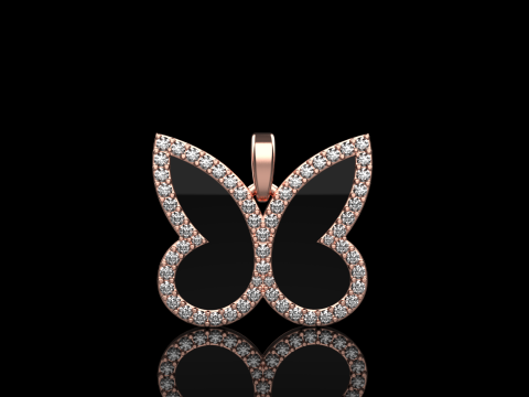 Butterfly pendant model 1005 Modelo de impresión 3D