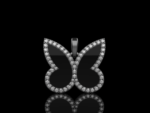 Butterfly pendant model 1005 Modelo de impresión 3D
