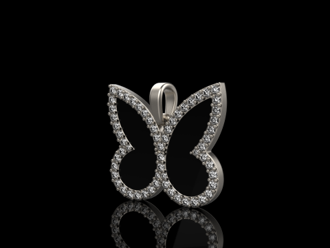 Butterfly pendant model 1005 Modelo de impresión 3D