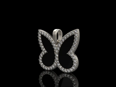 Butterfly pendant model 1005 3D Print Model
