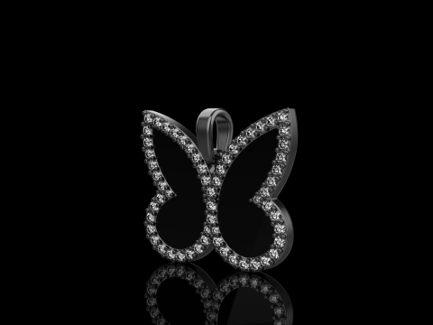 Butterfly pendant model 1005 Modelo de impresión 3D