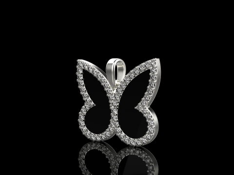 Butterfly pendant model 1005 Modelo de impresión 3D