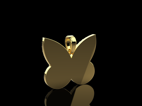 Butterfly pendant model 1005 Modelo de impresión 3D